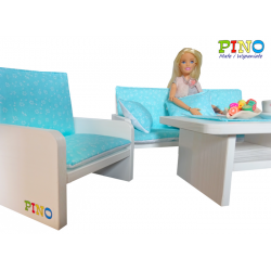 Mebelki dla lalek Barbie do domku lalek do salonu