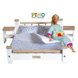 Kolekcja skandynawska - sypialnia dla lalek Barbie i Kena