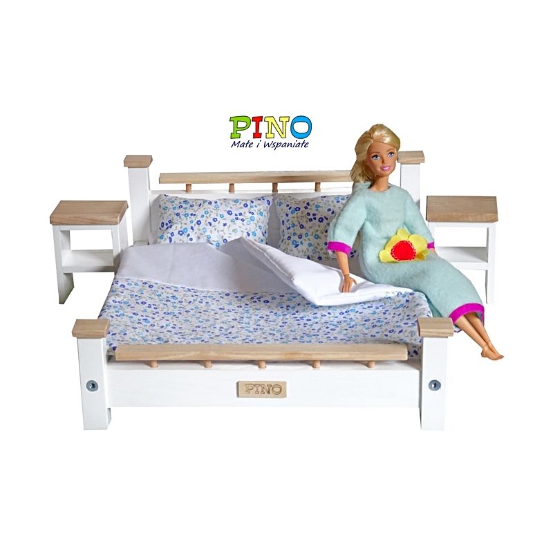 Kolekcja skandynawska - sypialnia dla lalek Barbie i Kena