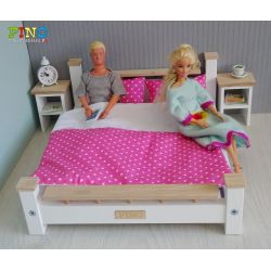 Piękna sypialnia podwójna dla Barbie i Kena