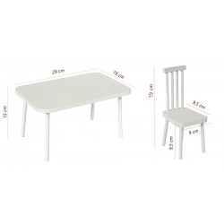 Wymiary rzeczywiste kompletu.