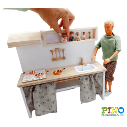 Kuchnia drewniana Barbie z...