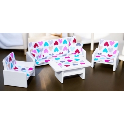 Mebelki drewniane dla lalek...