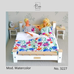 Piękna sypialnia dla Barbie i Kena z szafkami nocnymi od PINO